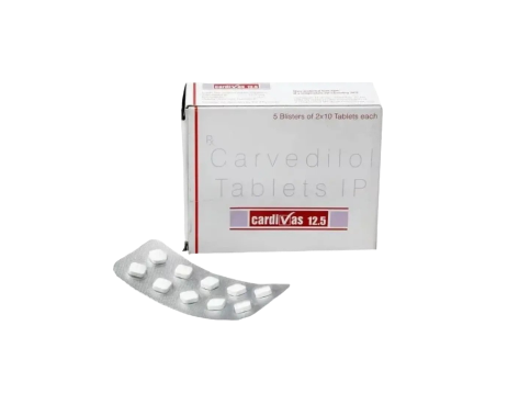 Cardivas 12.5mg Tablet